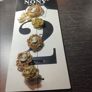 VINTAGE NONY BUTTON COVERS 5 CAMEO